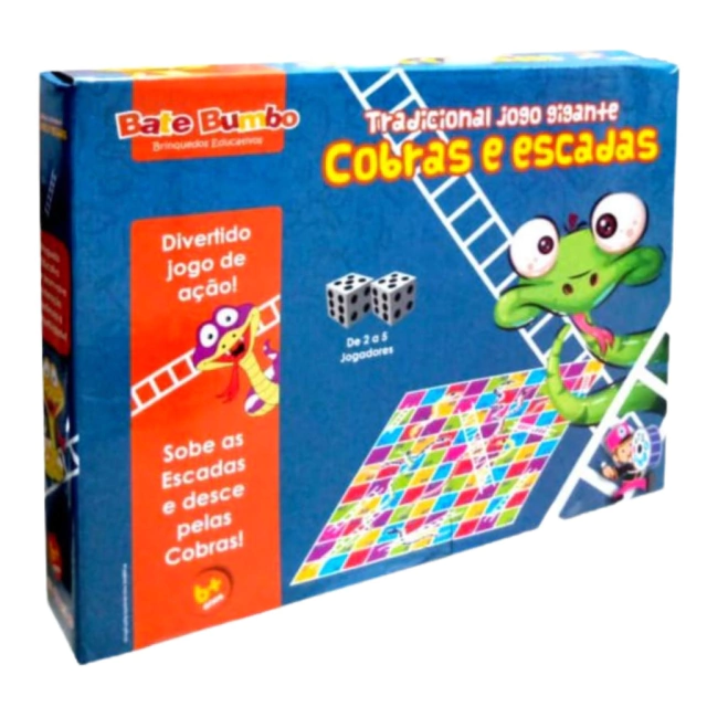 Jogo de Tabuleiro Escadas e Serpentes - 3943 - Grow - Xickos Brinquedos