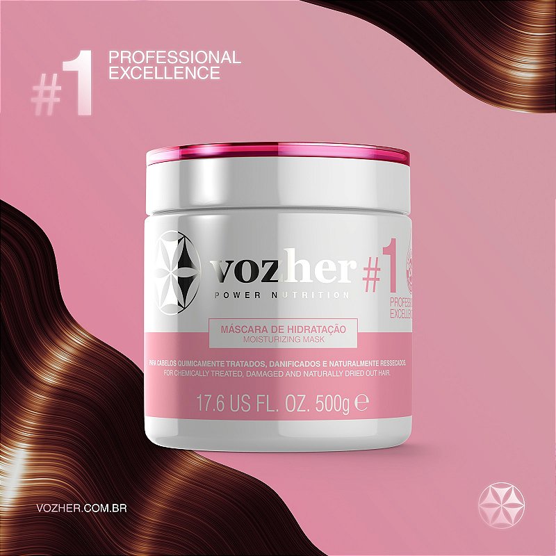 Máscara de Hidratação Profissional Vozher #1 — 500g