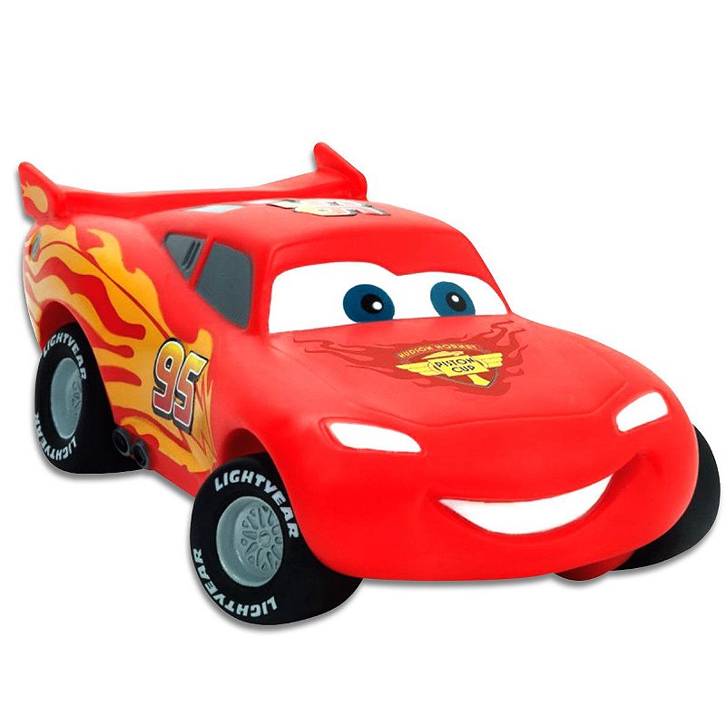 Carrinho Relâmpago Mcqueen Cars Disney Vinil Lider Brinquedo - Grande ...
