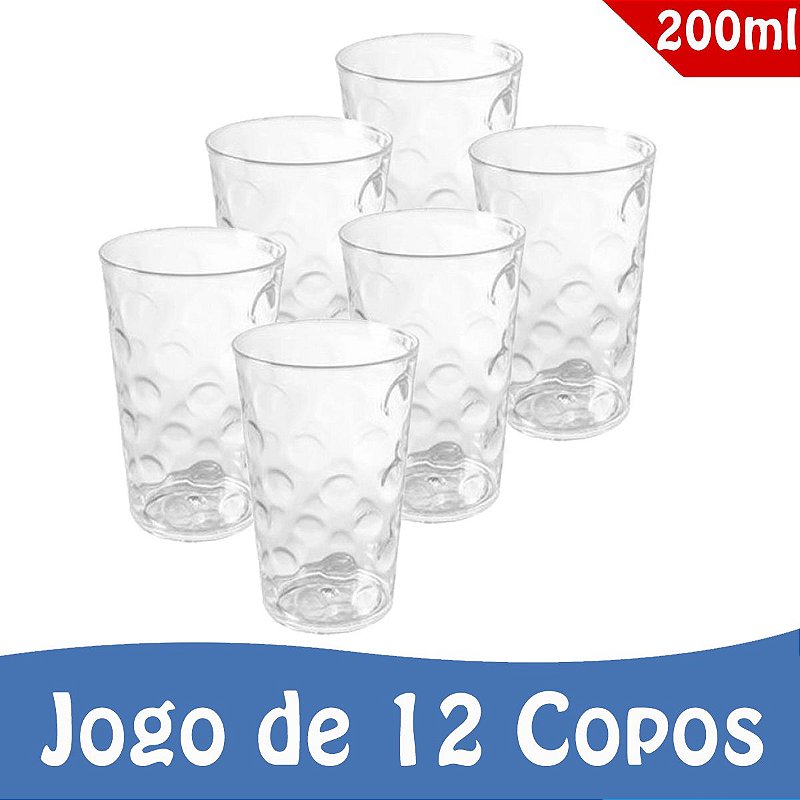 Jogo De 6 Copos Vidro Latino Globes Agua Suco Drink Cerveja - Flex  Importados