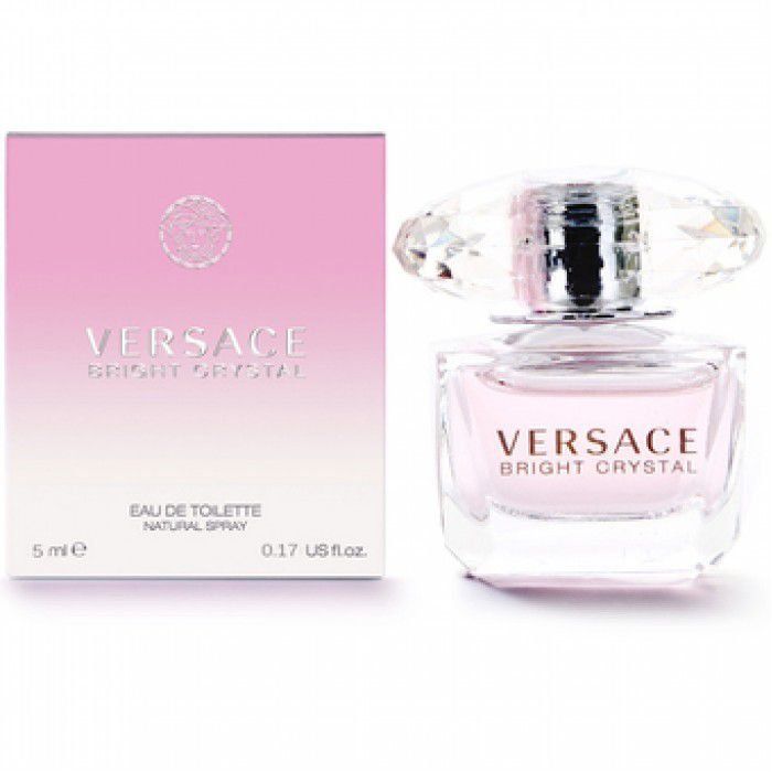 Miniatura Eau de Toilette Versace Bright Crystal - Perfume Feminino  Original 5ml - Cosmeticos da ray