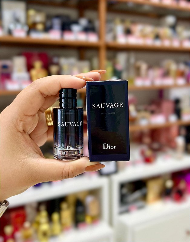 Miniatura Sauvage Dior Eau de Toillete Masculino 10ml - Cosmeticos