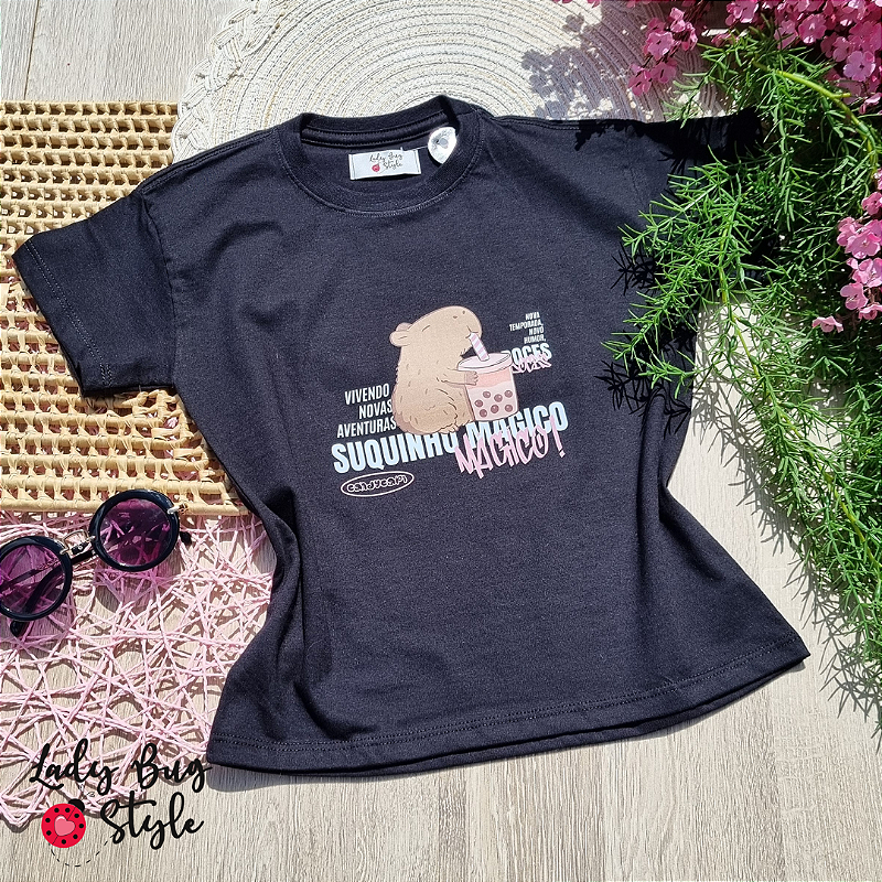 T-Shirt Suquinho Mágico Preta