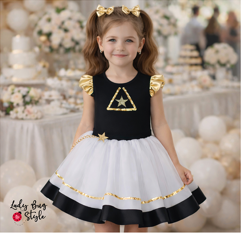 Conjunto Body K-Pop com Saia de Tule