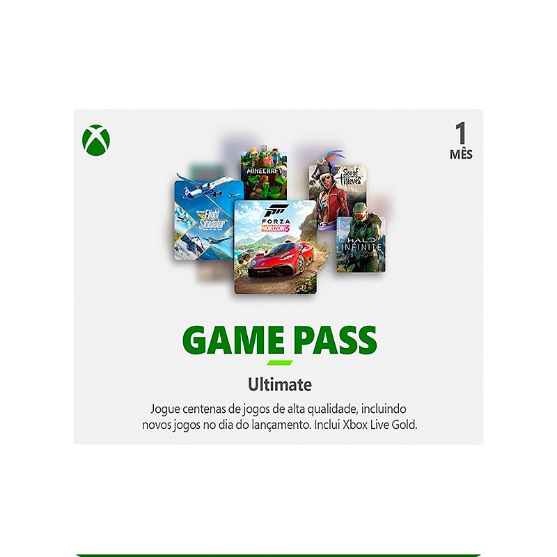 Comprar Cartão Xbox Game Pass Ultimate 1 Mês  Card Store - Card Store -  Cartão Presente, Voucher, Vale Presente, Gift Card PSN, Xbox, Netflix,  Google, Uber, iFood, Steam e muito mais!