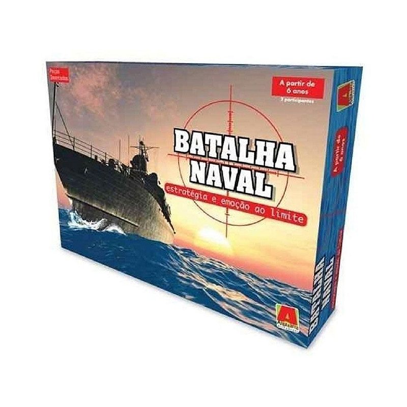 Jogo de Tabuleiro Batalha Naval Brinquedo Infantil de Estrategia