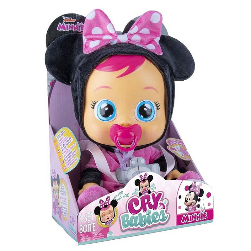 Boneca Cry Babies Multikids Minnie Mouse - Pequenos Travessos | Brinquedos  é aqui!