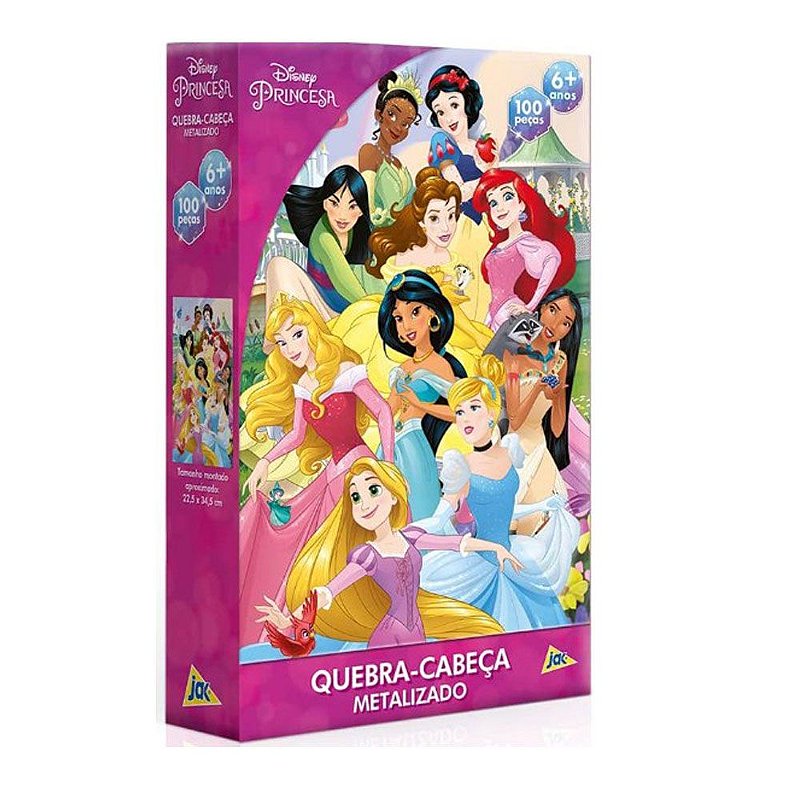 Quebra-Cabeça Toyster Disney Princesas 100 Peças - Pequenos Travessos