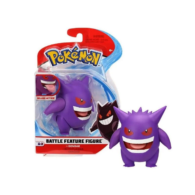 Mochila Pokémon Plush Gengar infantil, brinquedos infantis roxos