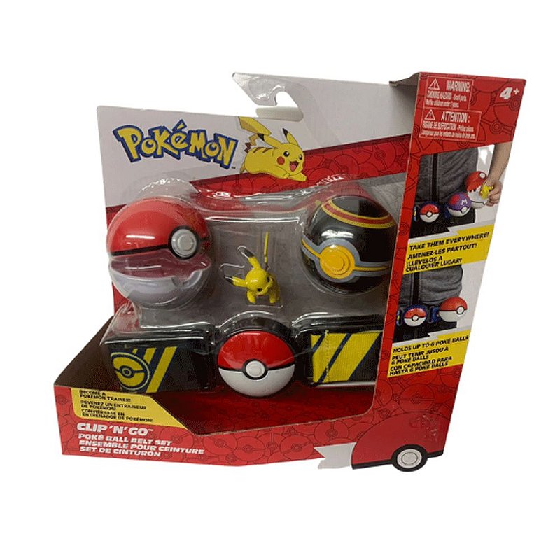 Pokemon - Kit De Ação Cinto Com 2 Pokebolas E Personagem - S - Ri