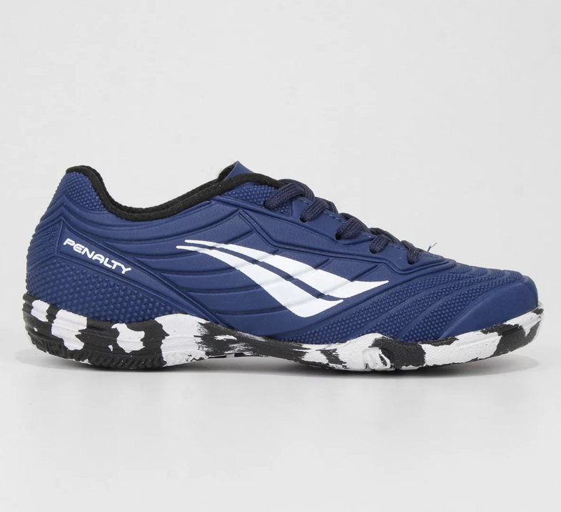 Chuteira Futsal Matis Kids XXI Penalty Azul Marinho Unisports