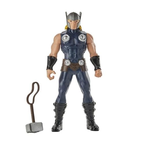 Boneco Thor com Martelo - Marvel - 25 cm - E7695 - Hasbro - Real