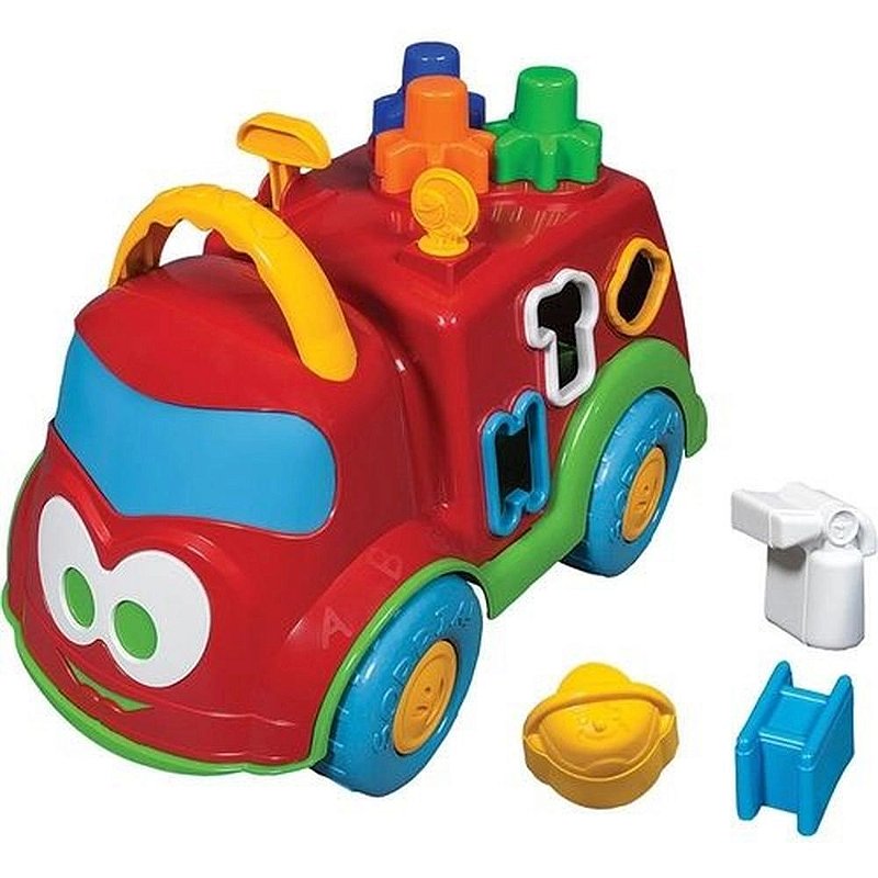 Caminhão de Brinquedo Bebê Educativo Interativo Baby Land Dino Escolar -  Rosa
