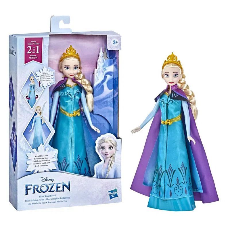 Boneca Elsa Articulada Frozen Princesas Disney - Mimo