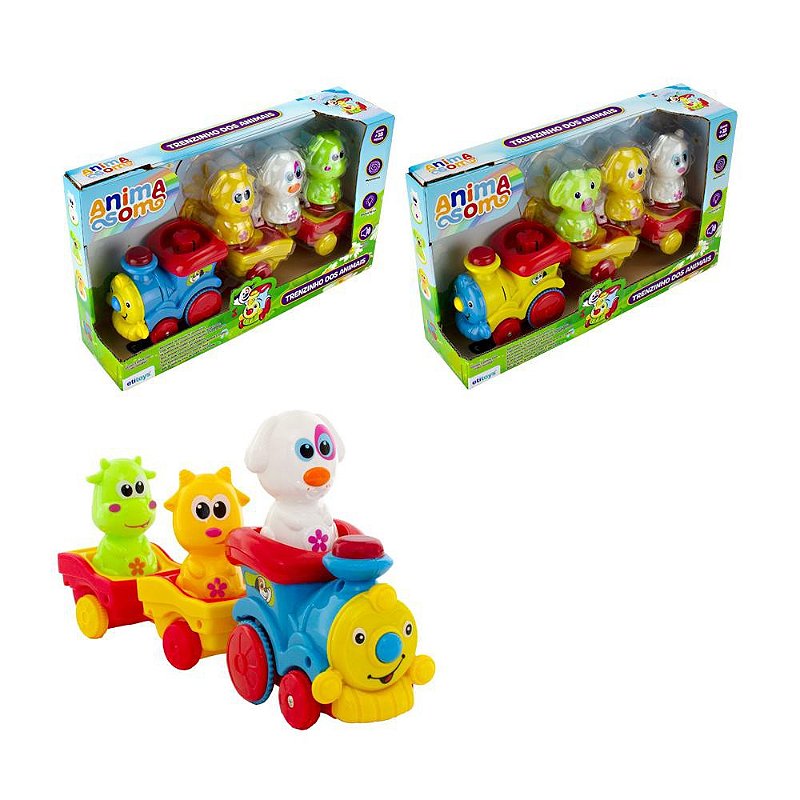 Locomotiva Trem De Brinquedo De Plástico Com Roda Livre