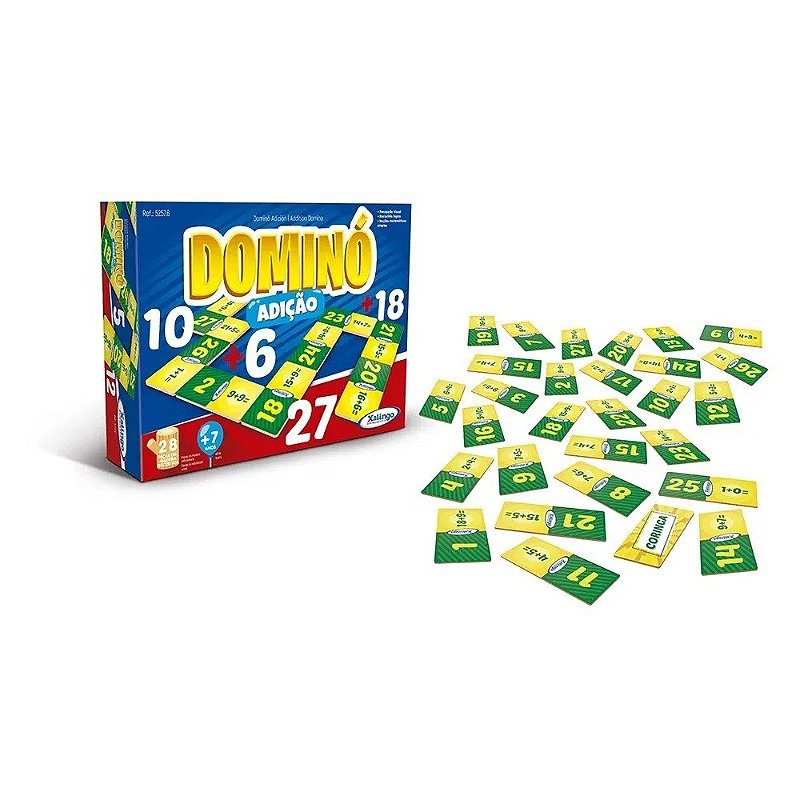 Jogo De Dominó - 28 Peças - 51587 - Xalingo - Real Brinquedos