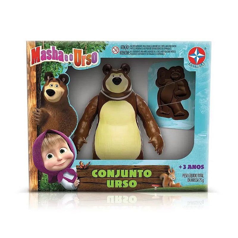 Boneco Conjunto Urso - Masha e o Urso - 700035 - Estrela - Real Brinquedos