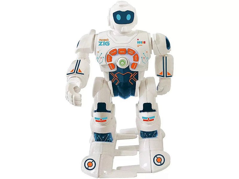 Robô Zig Com Movimento Articulado Musical - Emite Som - 9031 - Real  Brinquedos