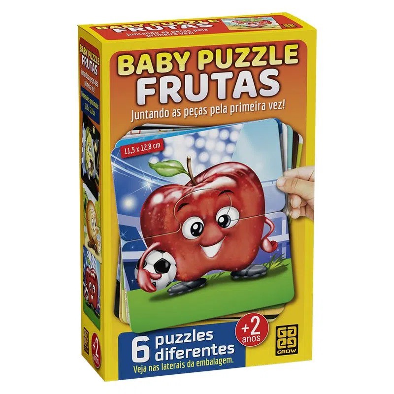 Quebra-Cabeça - Puzzle Frutas - 4033 - Grow - Real Brinquedos