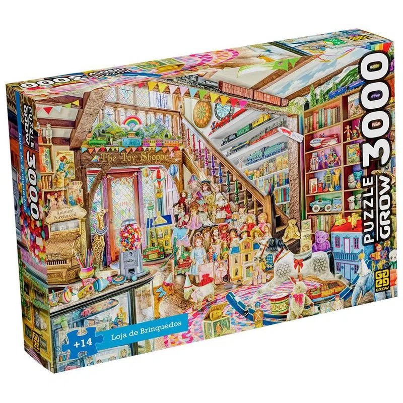 Quebra Cabeça - Puzzle 3000 peças - Loja de Brinquedos - 4258