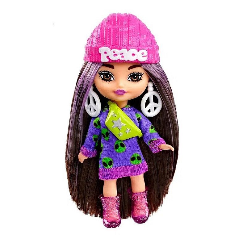 Boneca Barbie Mini Extra - Com Acessórios - HLN44/ HLN46 - Mattel - Real  Brinquedos