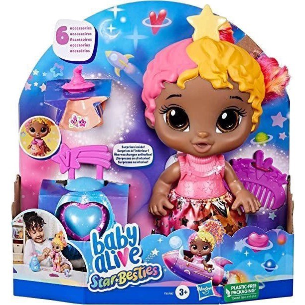Boneca Baby Alive - Star Besties - Bella - F7361 - Hasbro - Real Brinquedos