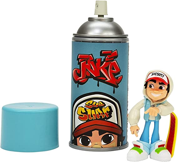 Boneco Jake Com Spray - Subway Surfers - 662 - Bang Toys - Real Brinquedos