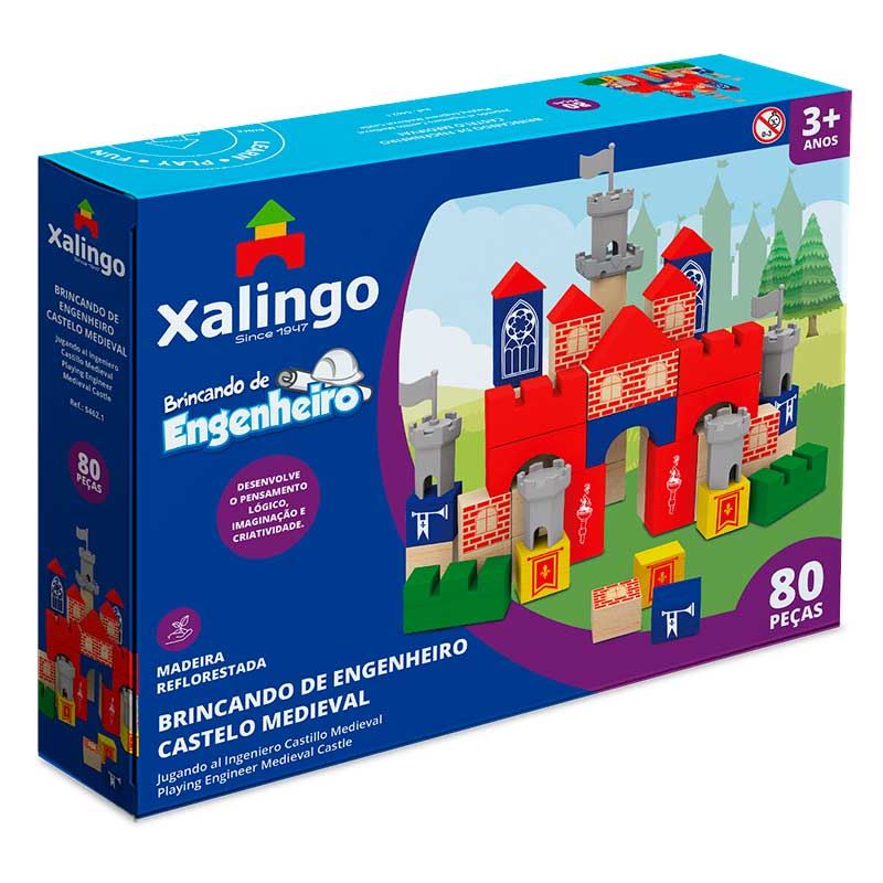 Brincando de Engenheiro - Castelo Medieval - 80 Peças - 54621