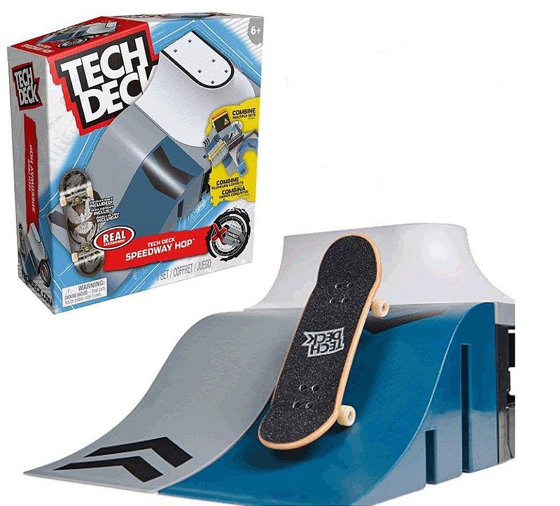 Skate de dedo tech deck skate com acessorios citystars 200367031 long jump