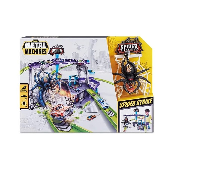 Pista Metal Machines Spider Strike - 8711 - Candide - Real Brinquedos
