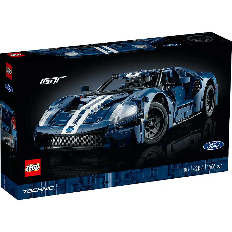 Lego Technic 1466 peças - 2022 Ford GT - 42154 Lego - Real Brinquedos