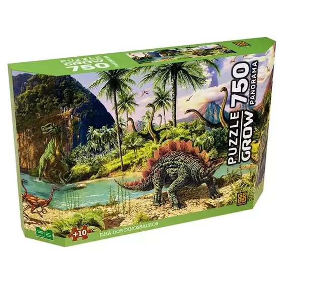 Jogo de Tabuleiro Ilha dos Dinossauros