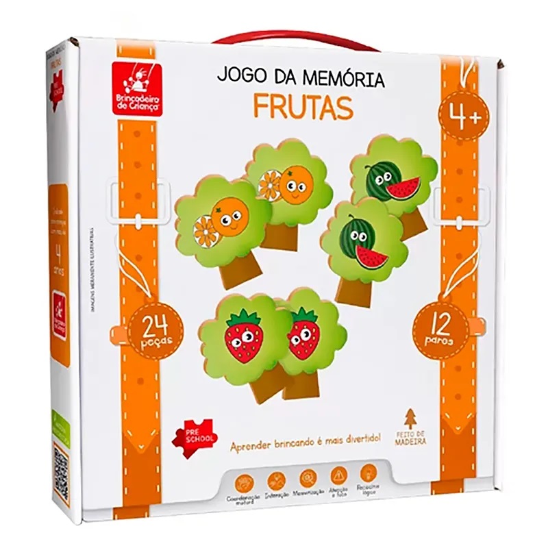 Jogos da Memória infantis Online: As Frutas