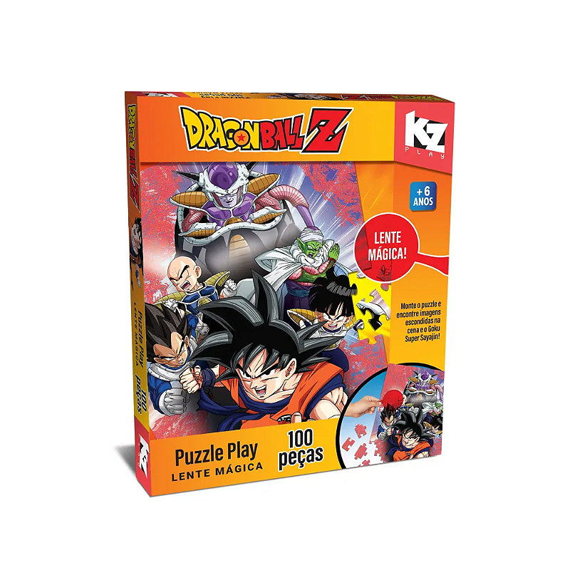 Quebra-Cabeça - Dragon Ball Z 100 Peças Lente Magica - 1262 - Elka