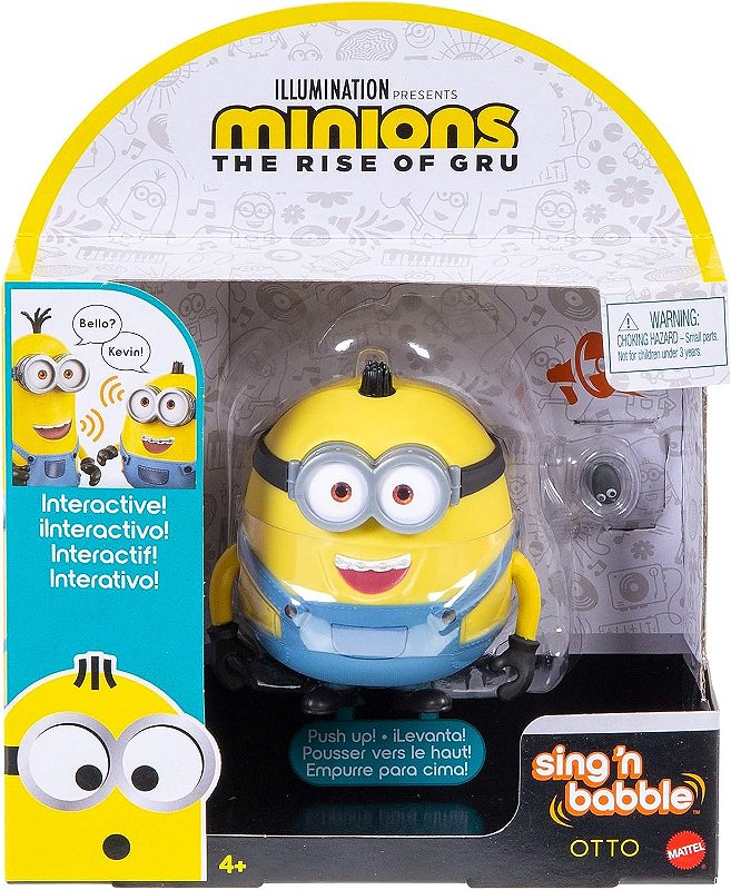 Boneco Minions Interativo 25 Sons - Otto - GWR62 - Mattel - Real