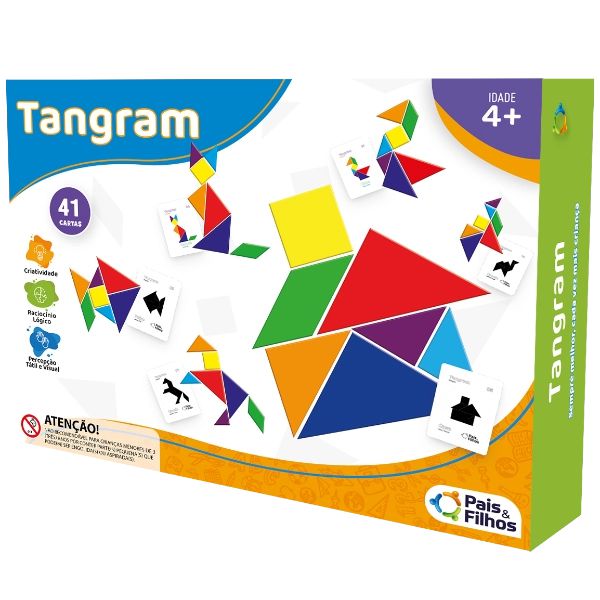 Tangram - 792411 - Pais e filhos - Real Brinquedos