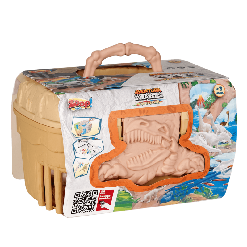 Aventura Jurássica Pintar e escavar – ZP01196 - Zoop Toys - Real