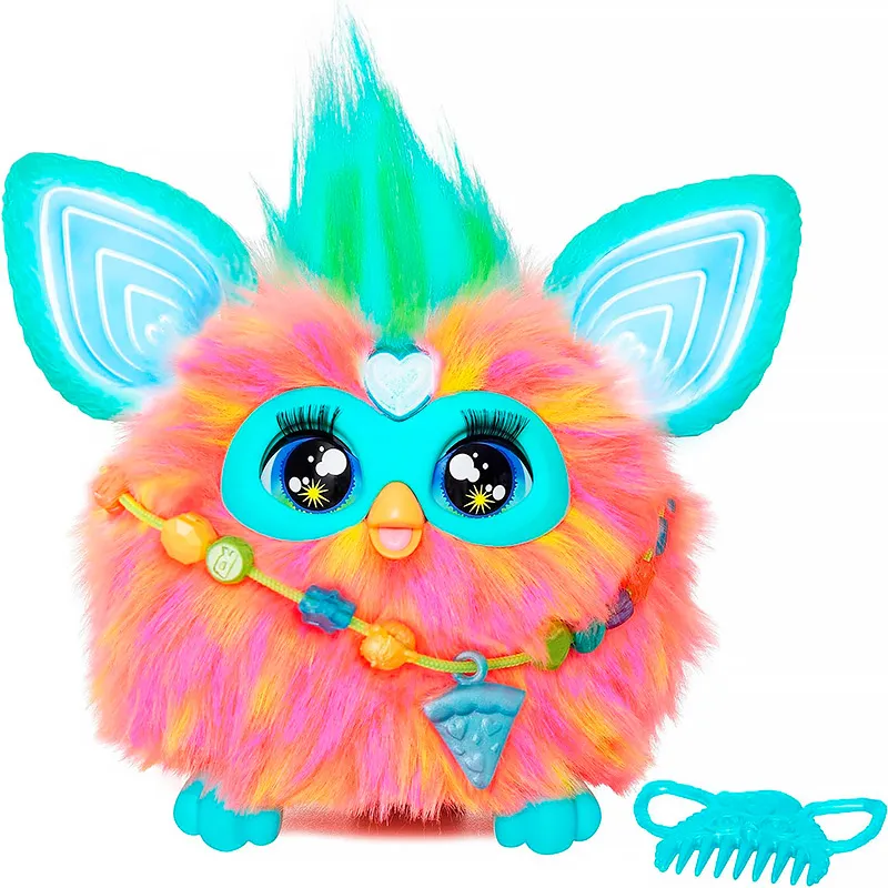 Pelúcia Furby Coral Purple Brinquedo Interativo - F6744 - Hasbro