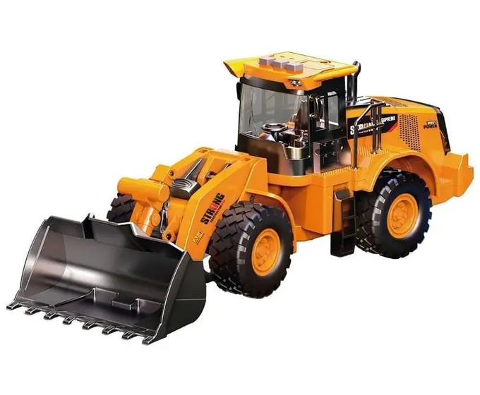 Trator Retroescavadeira Infantil Fricção Luz Som - 10483