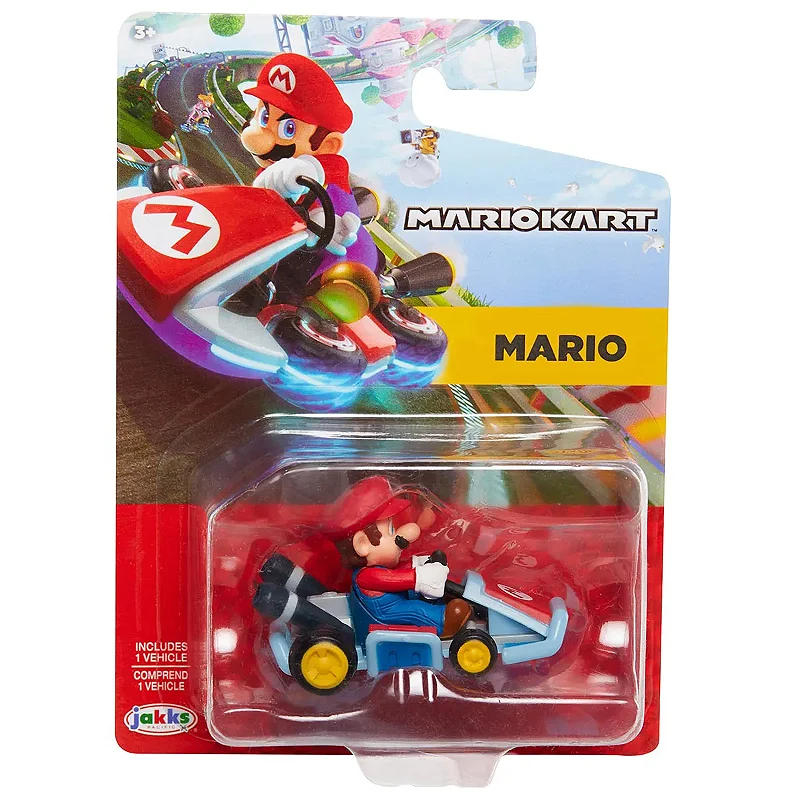 Carrinho do Mario de 4cm - Mariokart - 4277 Sunny - Real Brinquedos