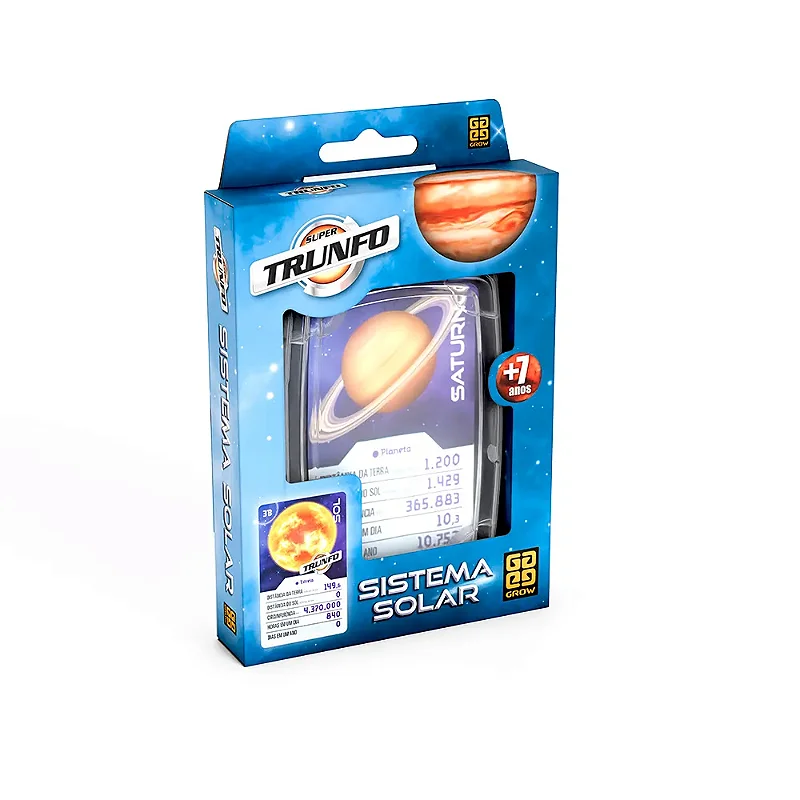 Super Trunfo Sistema Solar - 4753 Grow - Real Brinquedos