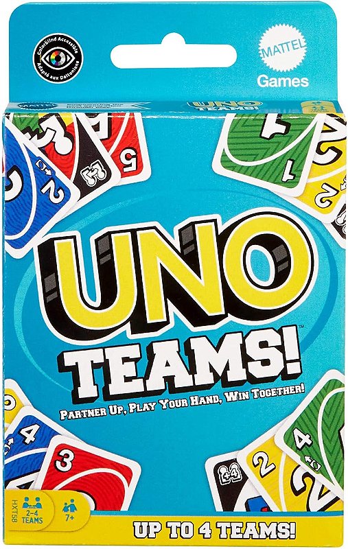 その他 UNO Jogo de Cartas UNO Teams - HXT58 - Mattel - Real Brinquedos