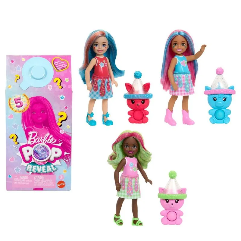 Barbie Pop Reveal Chelsea Shakes Surpresa - JDM08 - Mattel - Real