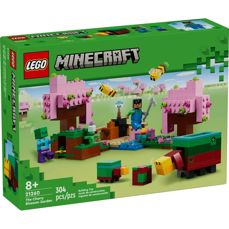 LEGO Minecraft O Jardim de Cerejeiras - 21260 - Real Brinquedos
