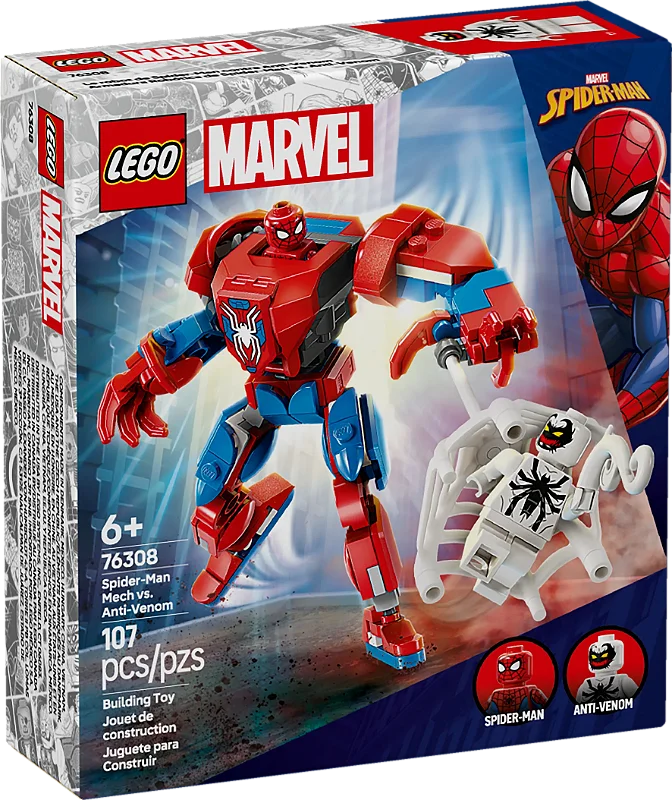 Lego Marvel Homem-Aranha Robô vs. Anti-Venom - 76308 - Real Brinquedos