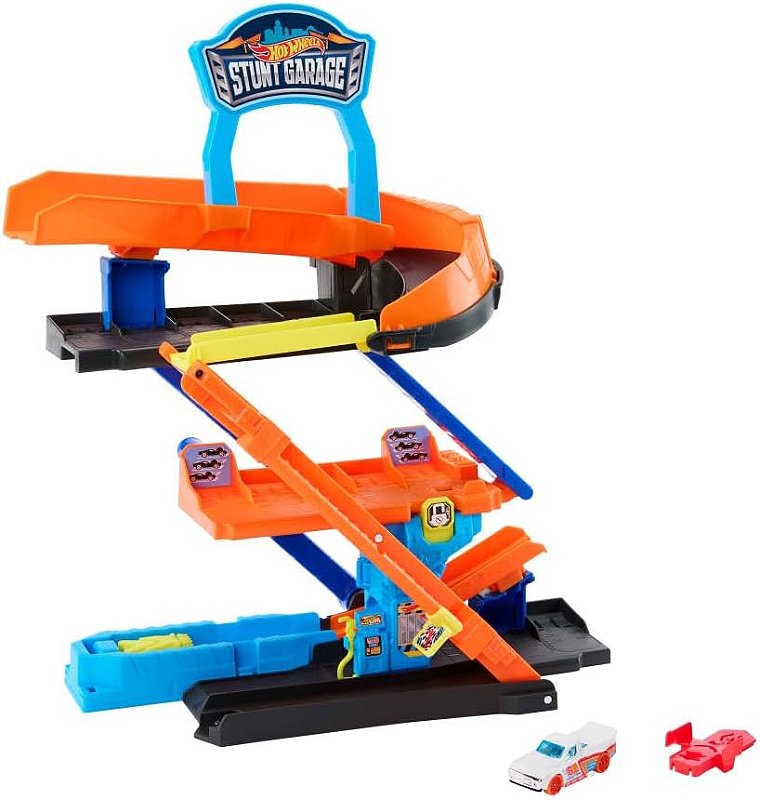 Hot Wheels Pista City Garagem Die-cast 1:64 - Mattel JHL94 - Real