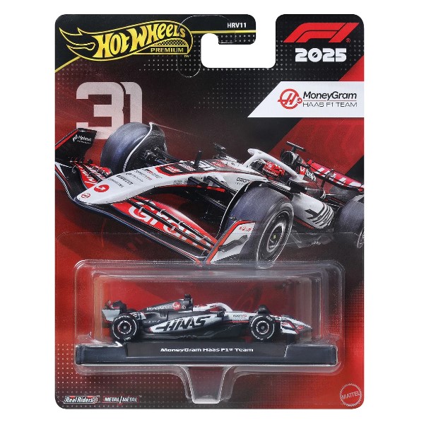 Hot Wheels Premium Formula 1 Moneygram Haas F1 Team #31 - HRV11