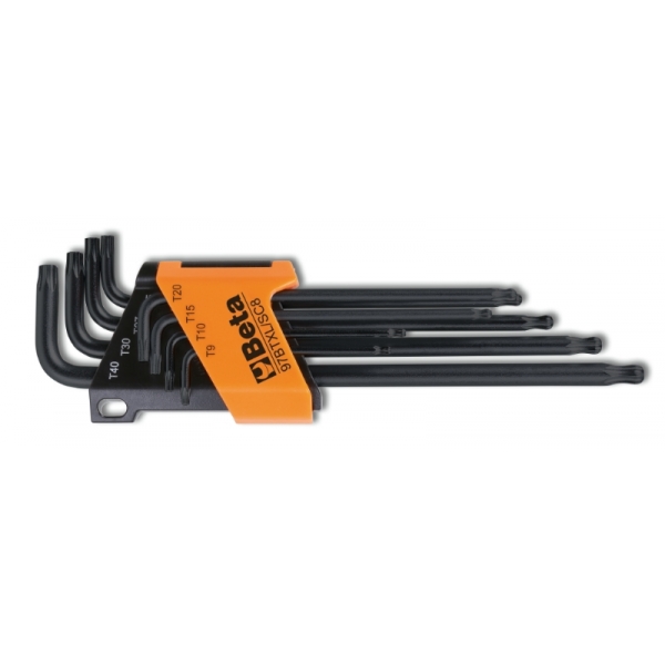 Jogo de Chave L Abaulada Longa - Tipo Torx em Suporte (97BTXL/SC8