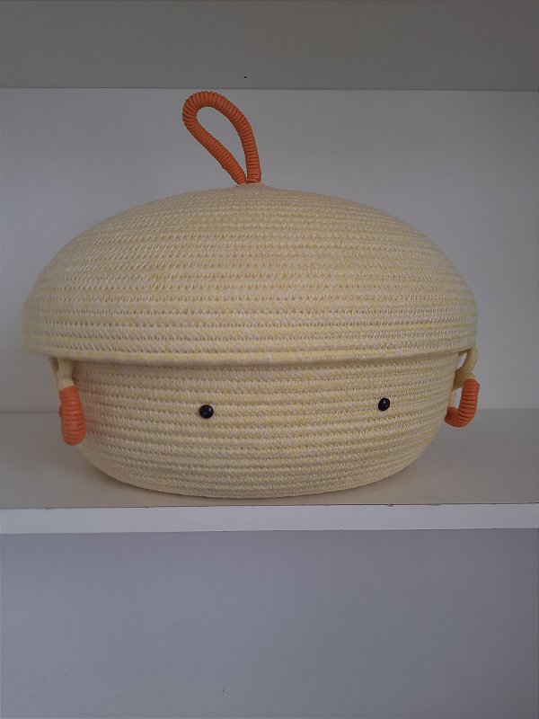 Cesto Organizador - Passarinho do Sol - Artesanal Ideal para Decoração Infantil