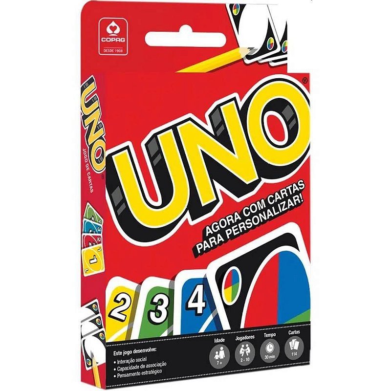 Jogo Uno Dos Mattel 112 Cartas